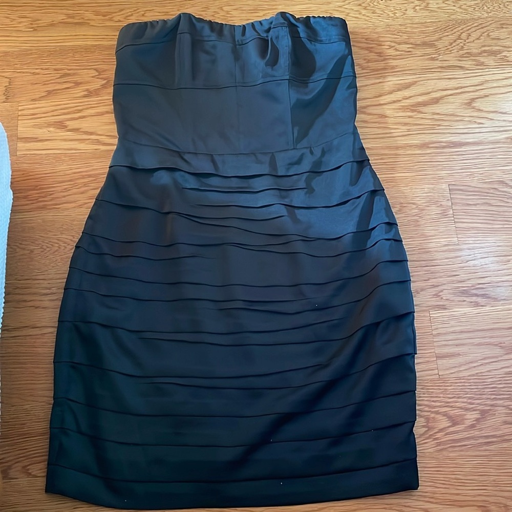 Express Black Strapless Dress